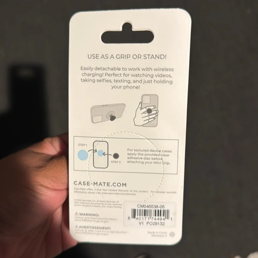 Case-Mate Mini Detachable Phone Grip & Stand - Gold